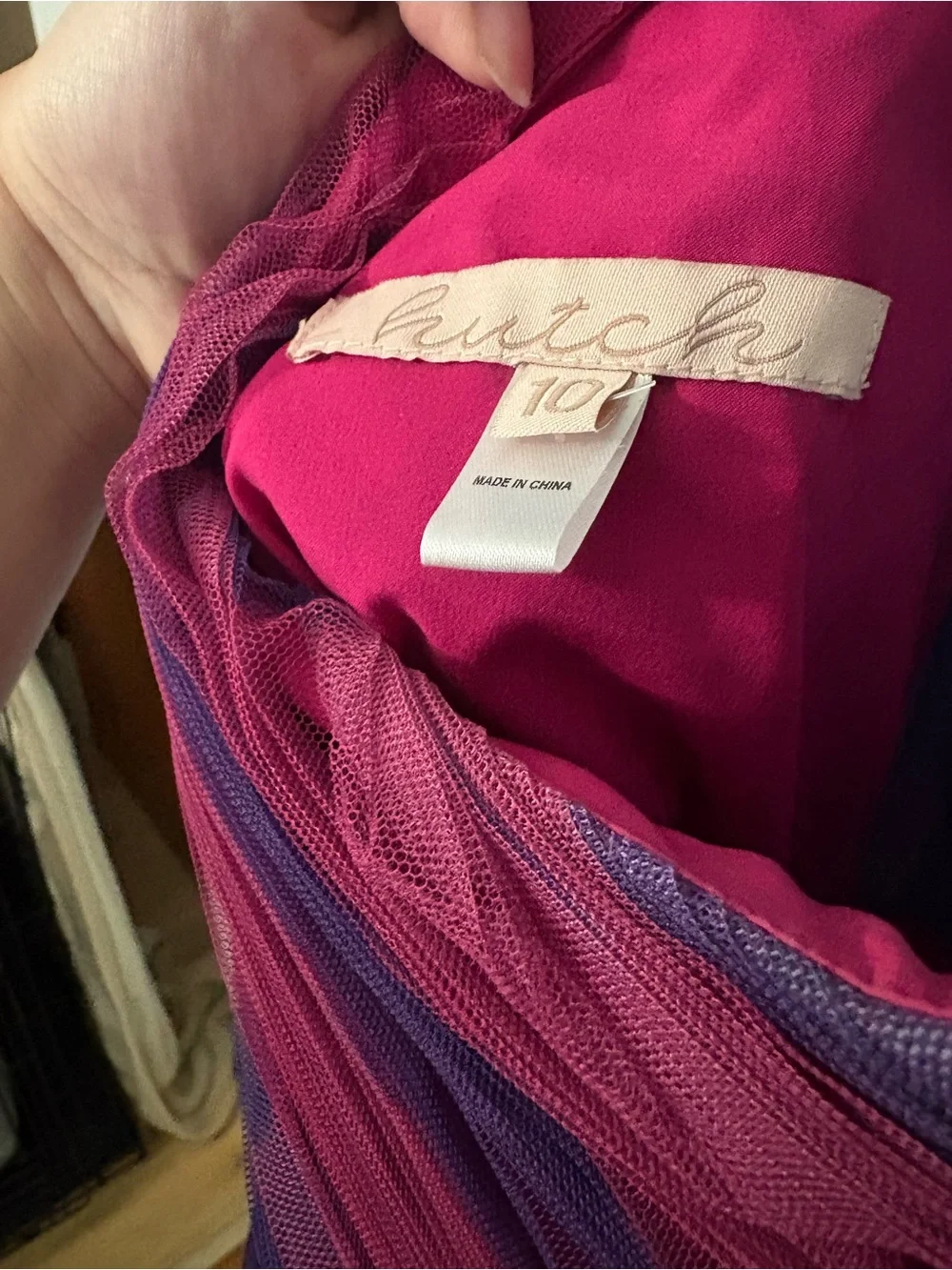 Hutch One-Shoulder Pleated Maxi Dress in Purple and Pink - Picture 5 of 5